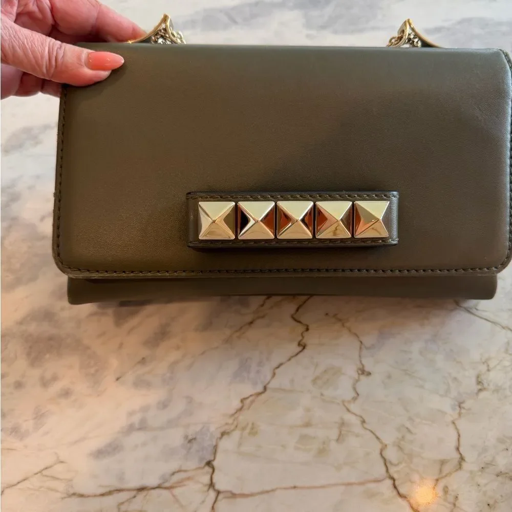 Valentino Garavani Rockstud VaVa Voom Olive Green handbag
